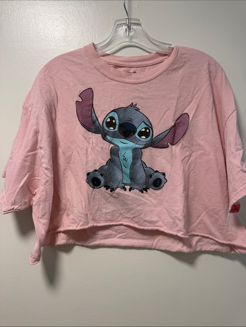 Disney Light Pink Stitch Graphic Tee